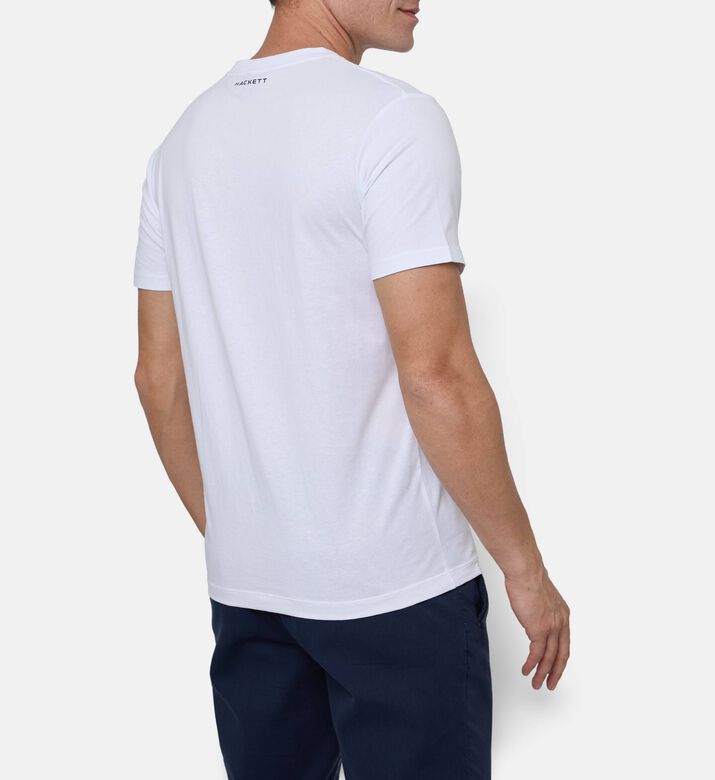 Hackett London Oversized Logo-print Crewneck T-shirt, Model View