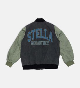 جاكيت بأكمام طويلة ومنفوخة بسحاب إغلاق