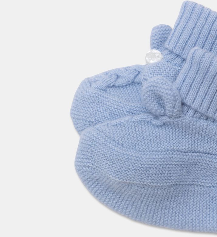 Tartine et Chocolat Knitted Wool-cashmere Baby Booties, Packshot View