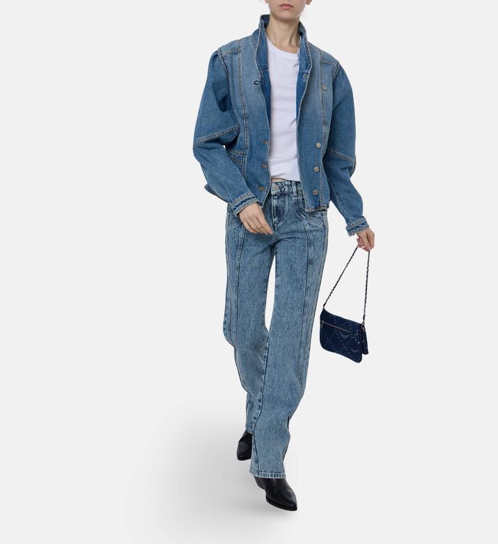 Isabel Marant Utility Button-front Bomber Blouson, Model View