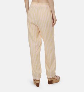 Sage Drawstring Waist Vertical Stripped Pants