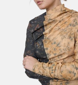 Ganni All-over Floral-print Long-sleeve Top, Model View