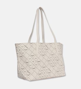 Zadig et Voltaire Z Monogram Printed Shopper Bag, White, Packshot View