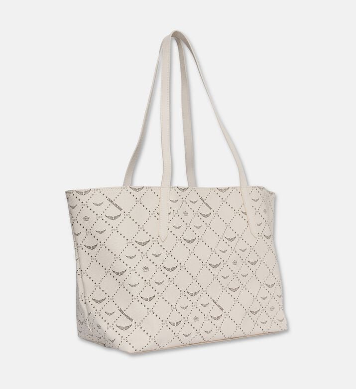 Zadig et Voltaire Z Monogram Printed Shopper Bag, White, Packshot View