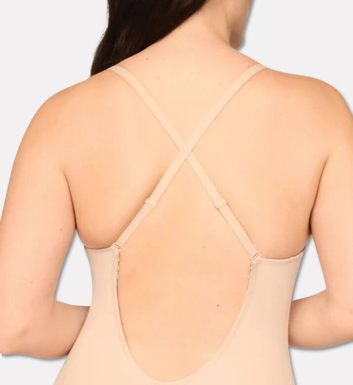 Spanx Bodysuit, Dark-nude, L, Model View