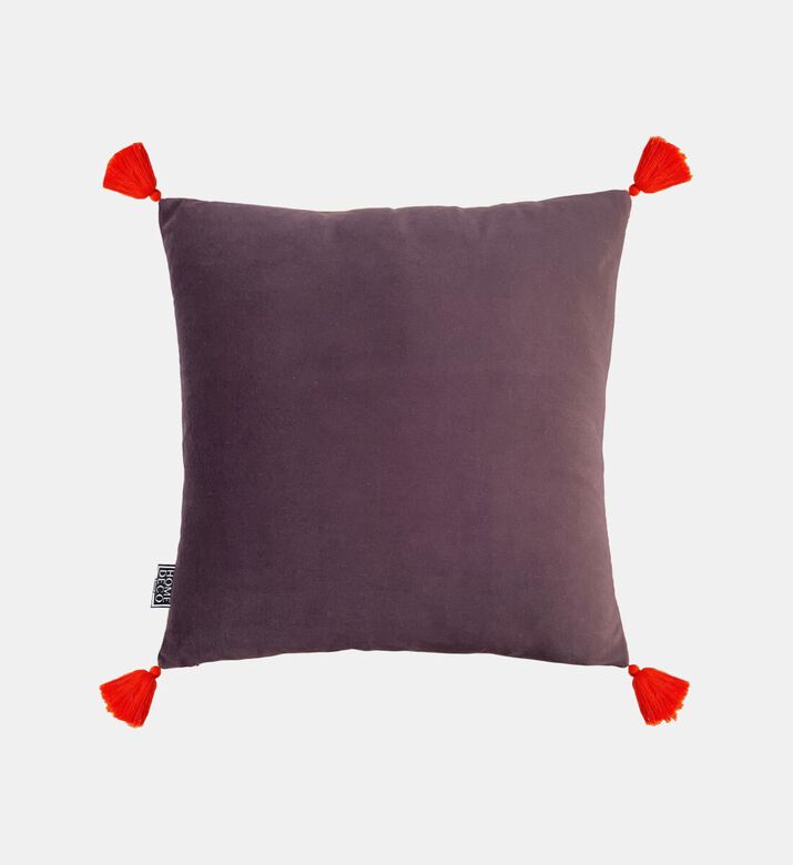 Home Deco and More Dimi Embroidered Tassel Cushion, Packshot View