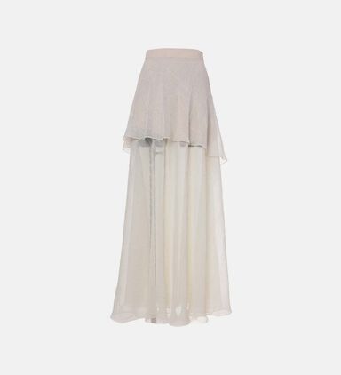 Asymmetric Flowing Skirt