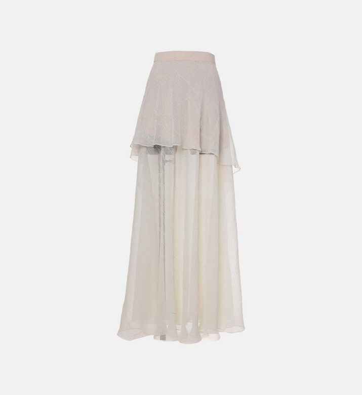 Asymmetric Flowing Skirt