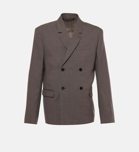 Wool Double-breasted Suit Jacket