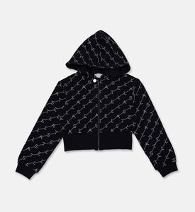 Stella McCartney Logo All-over-print Jersey Cardigan, Packshot View