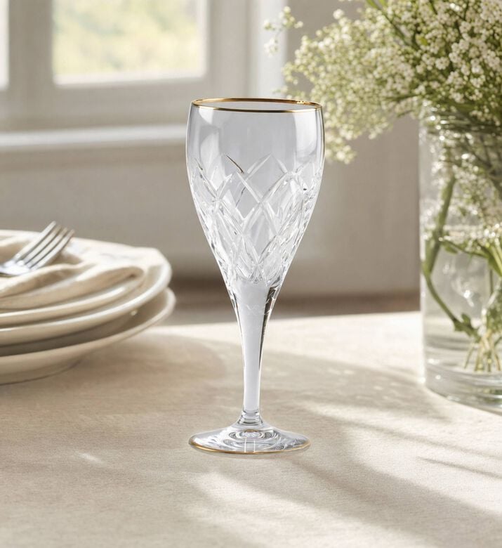 Cristal de Paris Myriam Crystal Water Glass 6-piece Set, Model View