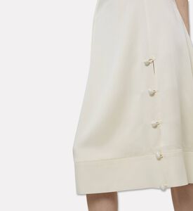 Jil Sander Enverse Satin A-line Midi Skirt, Model View