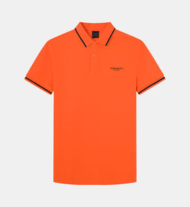 Embroidered Logo Tipped Polo Shirt