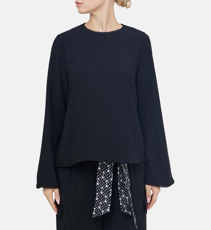 توب كريب تالي ذو مظهر صدفي