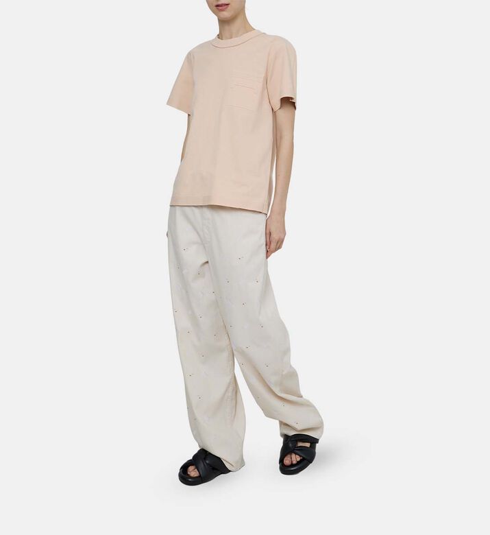 Embroidered Wide-leg Pants Embroidered Wide-leg Pants