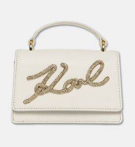 Karl Lagerfeld Cursive Logo Hardware Top Handle Bag, Packshot View