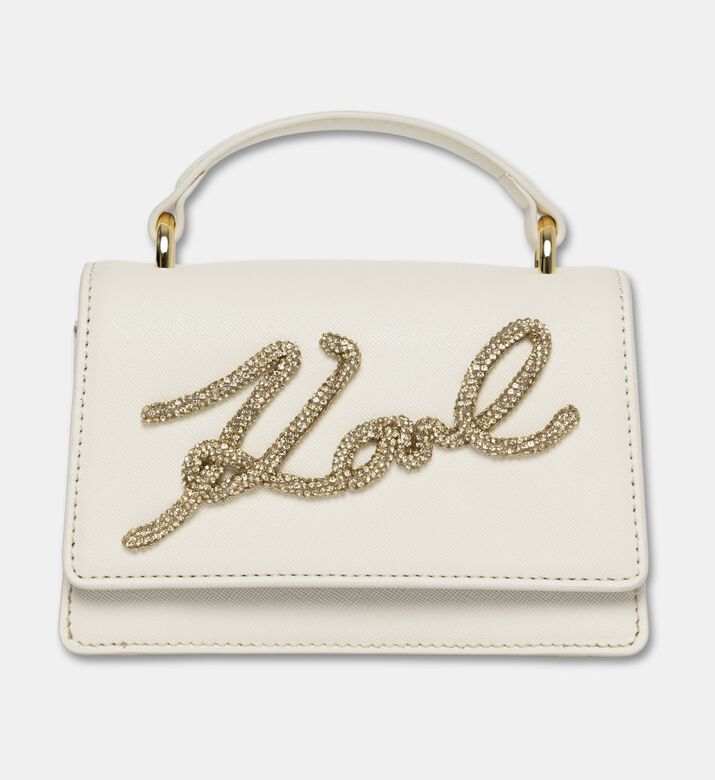 Karl Lagerfeld Cursive Logo Hardware Top Handle Bag, Packshot View