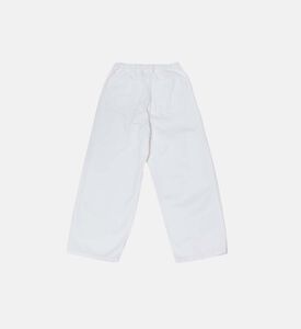 جينز واسع الأرجل وخصر عالي