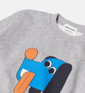 Bobo Choses Abstract Dog-print Elasticated Cuffs Hem Sweatshirt, Packshot View