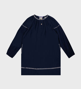 فستان مطرز ببريق