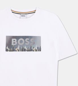 Boss Lenticular Design Jersey T-shirt, White, 14y, Packshot View