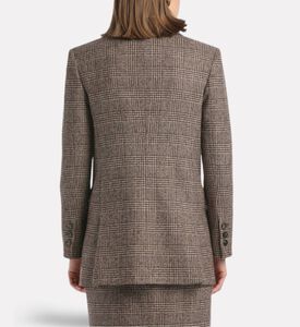 Luisa Spagnoli Saldato Checkered Jacket, Model View