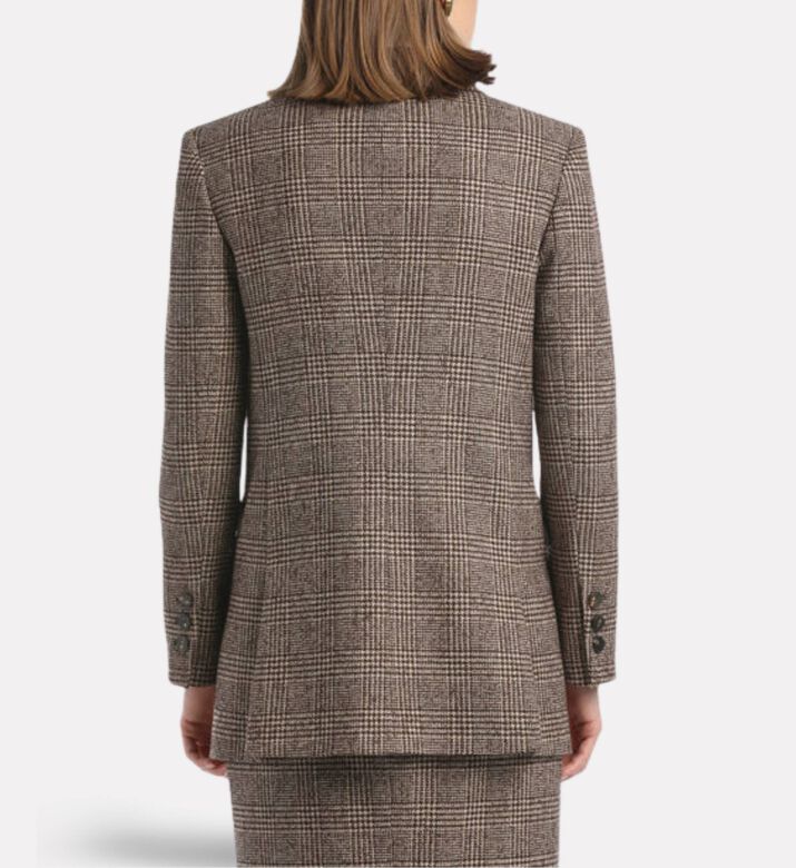 Luisa Spagnoli Saldato Checkered Jacket, Model View