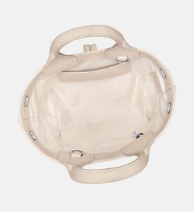 حقيبة يد صغيرة للغاية جلد مطرزة بشعار