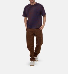 Plan C Stripe-print Crewneck T-shirt, Model View