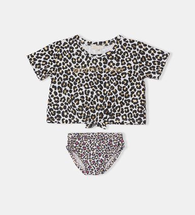 All-over Print Metallic Logo T-shirt
