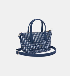 حقيبة يد صغيرة بطبعة لوغو الماركة