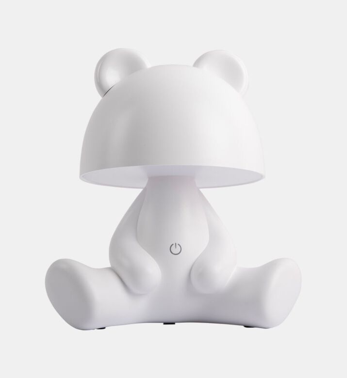 Leitmotiv Bear-shape Led Table Lamp, White, Packshot View