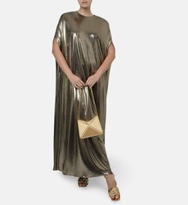 I Am The Company Nour Gold Foil Abaya, Model View