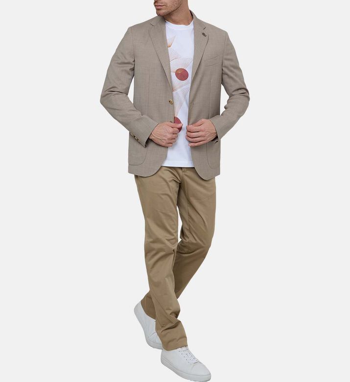 Wool Cashmere Notch Lapel Jacket