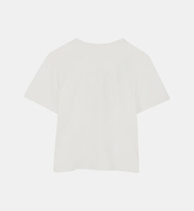 تيشيرت قصير الأكمام بطبعة شعار