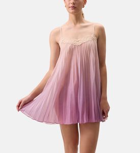 Rya Or Gradient Pleats-detail Chemise, Model View