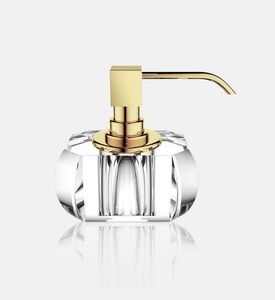 موزع صابون كريستال بلوري شفاف 24 قيراط