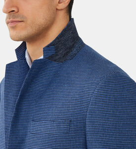 بليزر بمربعات بنقشة هاوندستوث