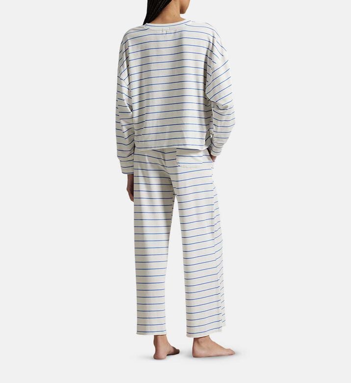 Polo by Ralph Lauren Striped Long-sleeve Pajama Set, Model View