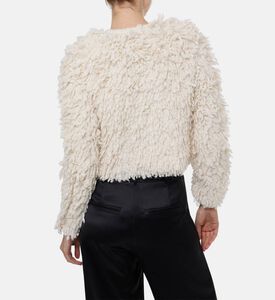 Isabel Marant Fedra Fuzzy Textured Jacket, Model View Isabel Marant Fedra Fuzzy Textured Jacket, Model View