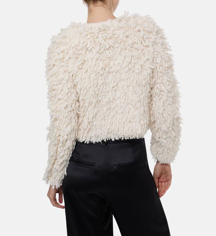 Isabel Marant Fedra Fuzzy Textured Jacket, Model View Isabel Marant Fedra Fuzzy Textured Jacket, Model View