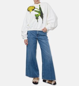 Marni Logo-tulip Printed Oversized Sweatshirt, Model View