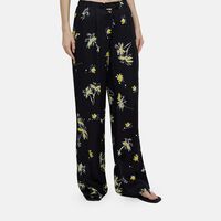 Twill Printed Palazzo Trousers
