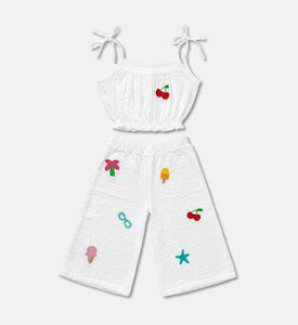 MiniMill Girls Cherry Embroidered Set, Packshot View