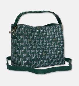 Maya.M Tresse Monogram Printed Bucket Bag, Khaki, Packshot View