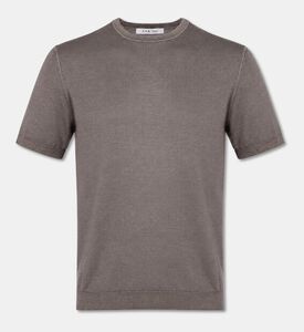 L.B.M Short-sleeve Fine-knit Sweater, Packshot View