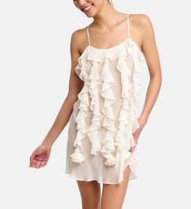 Sleeveless V-neck Ruffle Dress Sleeveless V-neck Ruffle Dress