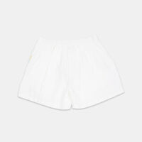 Linen Floral-embroidery Shorts