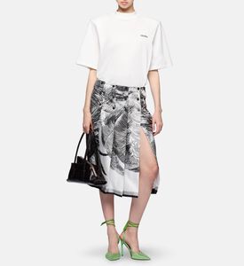 The Attico Logo-embroidery Short-sleeve T-shirt, White, 40, Model View