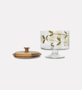 Home Deco and More Flower-print Top Lid Medium Jar, Packshot View